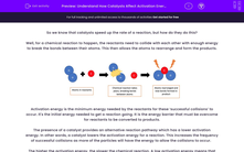 'Understand How Catalysts Affect Activation Energy' worksheet