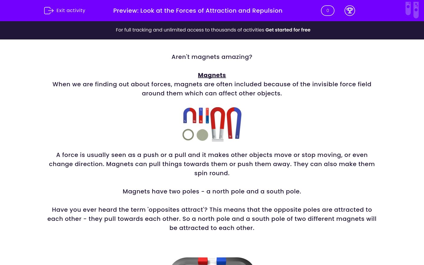 Look at the Forces of Attraction and Repulsion Worksheet - EdPlace