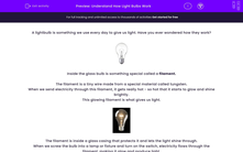 'Understand How Light Bulbs Work' worksheet