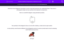 'Identify Components in Electrical Circuits' worksheet