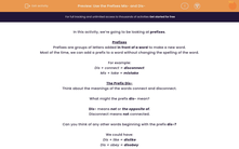 'Use the Prefixes Mis- and Dis-' worksheet