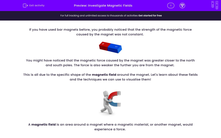 'Investigate Magnetic Fields' worksheet